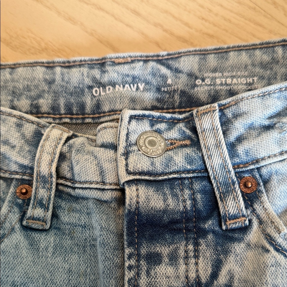 Old Navy Light Blue High-Rise Jeans💜✝️ - Picture 3 of 10